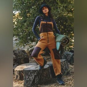 Free People Movement Hit The Slopes Salopette in Camel Combo